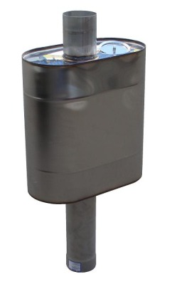 Бак Элит эллиптический 50 литров на трубе Ø 110, 115 мм - вид 1 миниатюра