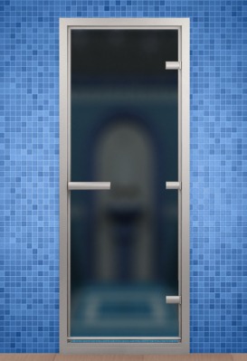 Дверь стеклянная бронзовая матовая или сатин ALDO 700х2100 - вид 1 миниатюра