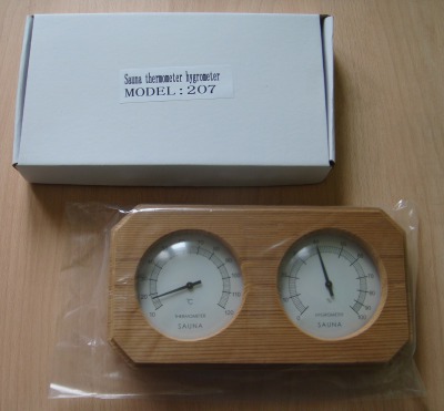 Термогигрометр Очки KD-207 из канадского кедра - вид 1 миниатюра