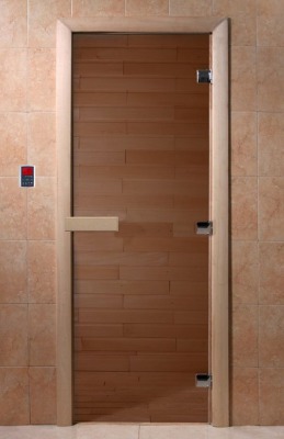 Дверь стеклянная бронзовая DOORWOOD 700х1700 (хвоя) - вид 1 миниатюра