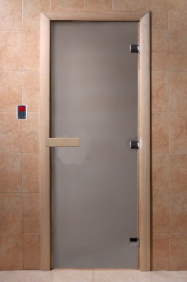 Дверь стеклянная сатин DOORWOOD 700х1700 (хвоя) - вид 1 миниатюра