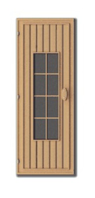 Дверь деревянная комбинированная ЛЕКО модель ESL-R - вид 1 миниатюра