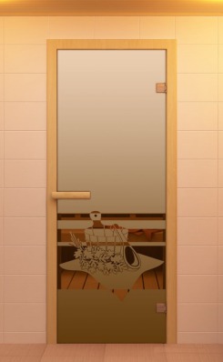Дверь стеклянная ALDO Банный вечер 700х1900 - вид 1 миниатюра