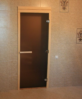 Дверь стеклянная бронзовая матовая DOORWOOD 700х1900 - вид 5 миниатюра