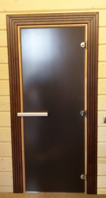 Дверь стеклянная бронзовая матовая DOORWOOD 700х1900 - вид 8 миниатюра