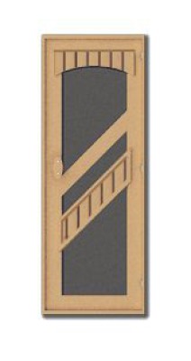 Дверь деревянная комбинированная ЛЕКО модель К-2 - вид 1 миниатюра
