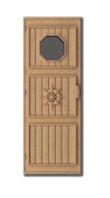 Дверь деревянная комбинированная ЛЕКО модель К-1 - вид 1 миниатюра