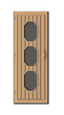 Дверь деревянная комбинированная ЛЕКО модель SS-3 - вид 1 миниатюра