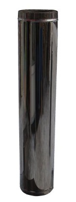Сэндвич труба Ø 110х200, Ø 115х200, Ø 120х200 мм нержавеющая зеркальная - вид 1 миниатюра