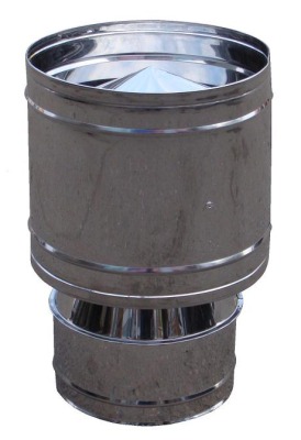 Оголовок-дефлектор Ø 155х250 мм нержавеющий