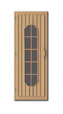 Дверь деревянная комбинированная ЛЕКО модель SS-1R - вид 1 миниатюра