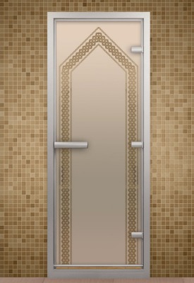 Дверь стеклянная ALDO Чайхана 700х1900 - вид 1 миниатюра