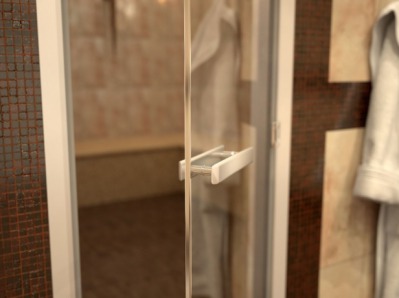 Дверь стеклянная сатин или бронза матовая DOORWOOD Посейдон - вид 1 миниатюра