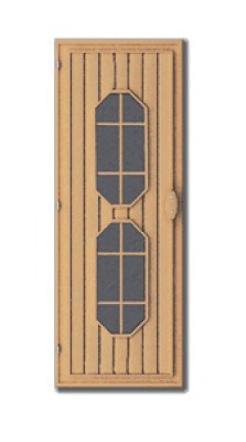 Дверь деревянная комбинированная ЛЕКО модель SS-2R