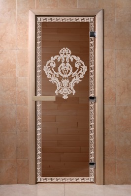 Дверь стеклянная бронзовая DOORWOOD Византия