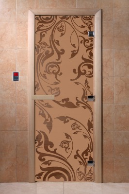 Дверь стеклянная сатин или бронза матовая DOORWOOD Венеция