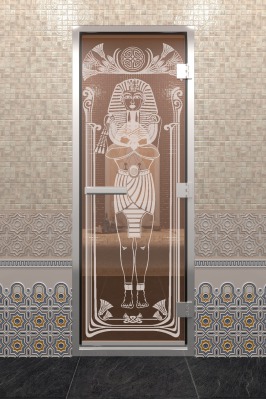 Дверь стеклянная бронзовая DOORWOOD Египет