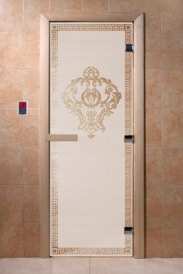 Дверь стеклянная сатин или бронза матовая DOORWOOD Византия - вид 1 миниатюра