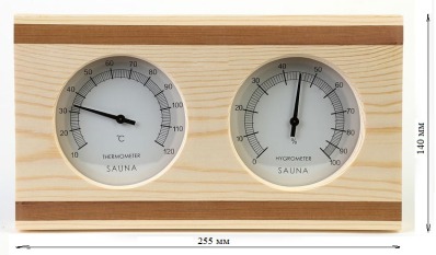Термогигрометр Очки KD-211 из сосны/канадского кедра