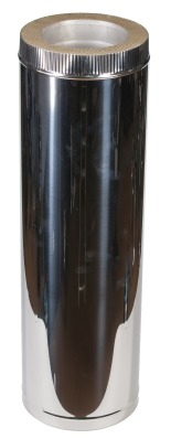 Сэндвич труба Ø 115х215 мм нержавеющая зеркальная - вид 1 миниатюра
