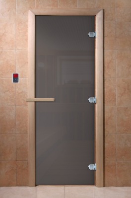 Дверь стеклянная серая DOORWOOD 700х1900 Сумерки - вид 1 миниатюра