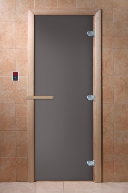 Дверь стеклянная серая матовая DOORWOOD 700х1900 Затмение - вид 1 миниатюра