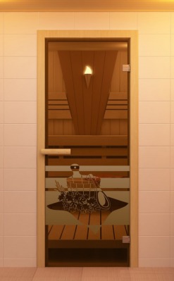Дверь стеклянная ALDO Банный день 700х1900 - вид 1 миниатюра